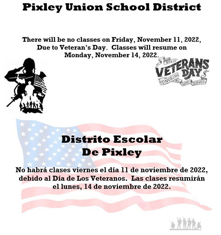 Veterans Day- No School