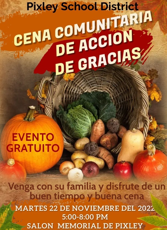 Community Thanksgiving Dinner Spanish